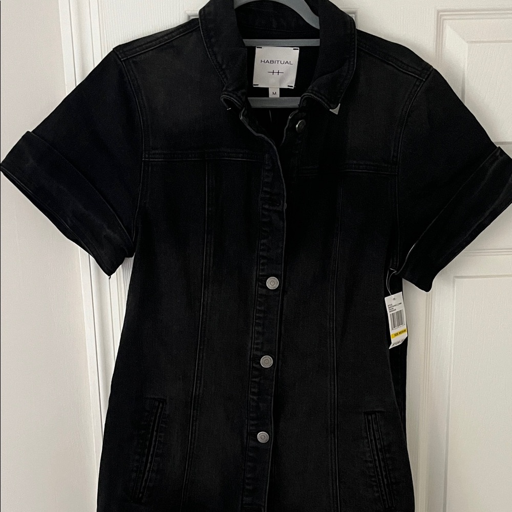 Habitual Black Denim Dress